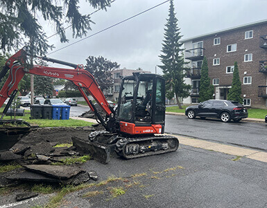 réparation d'asphalte pour Saint-Hubert